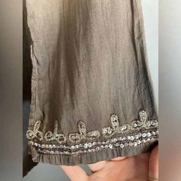 Studio Spa lightweight rhinestone ombre tunic top - Picture 4 of 10